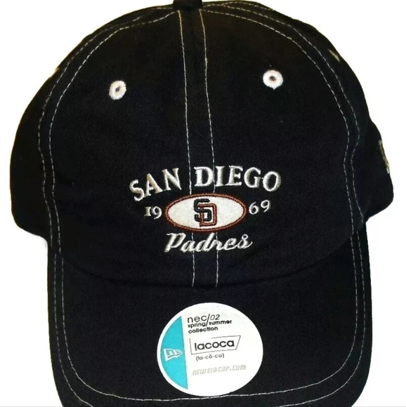San Diego Padres New Era Mens Strapback hat 1969 Logo Dad hat Style New Mlb - Picture 1 of 4